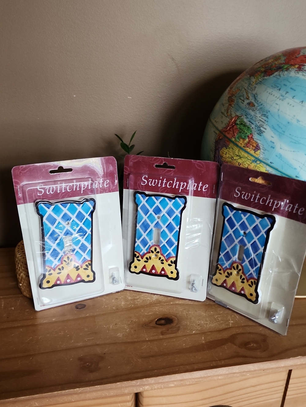 Vintage Bella Casa Single Light Switch Plate Cover Set Of 3